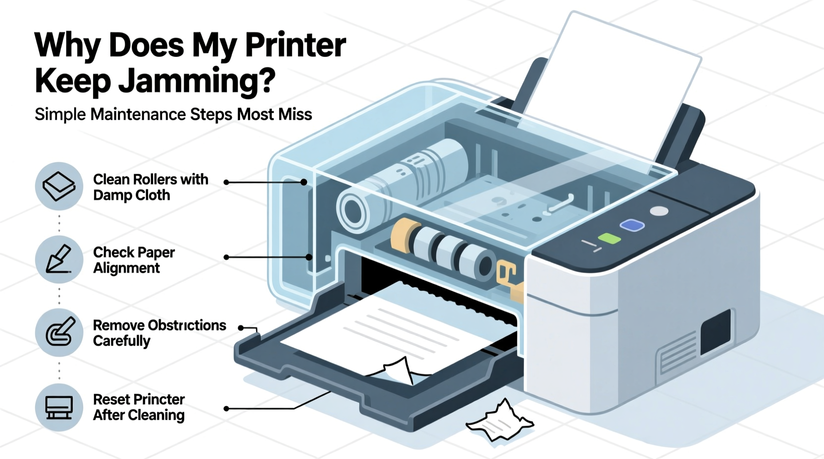 why does my printer keep jamming simple maintenance steps most miss