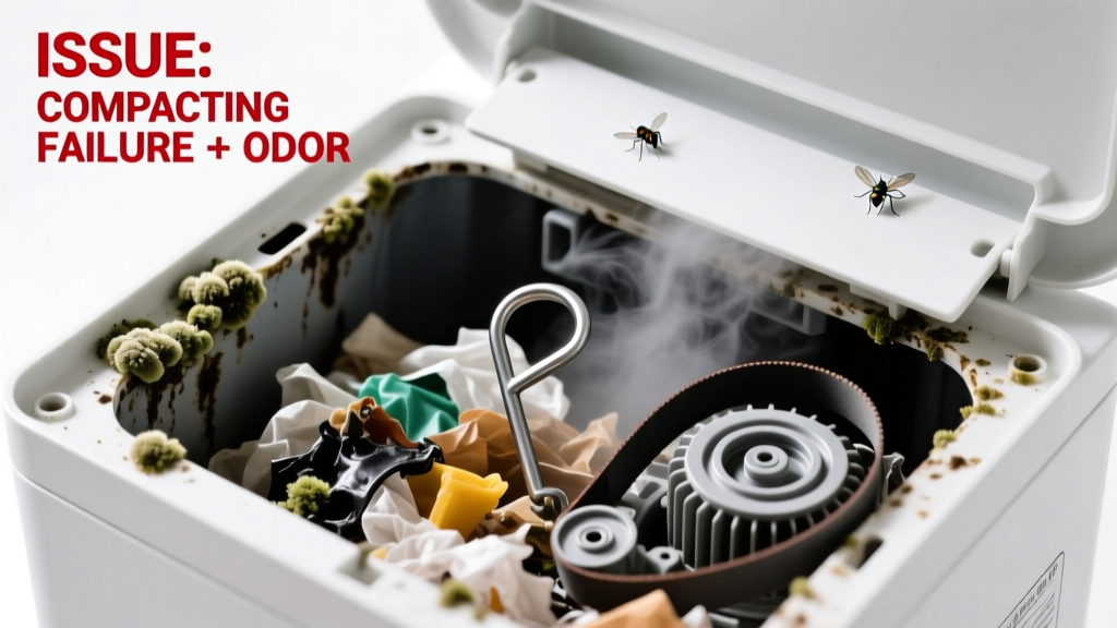 Compactor Not Compacting & Smelling Bad: Quick Diagnosis