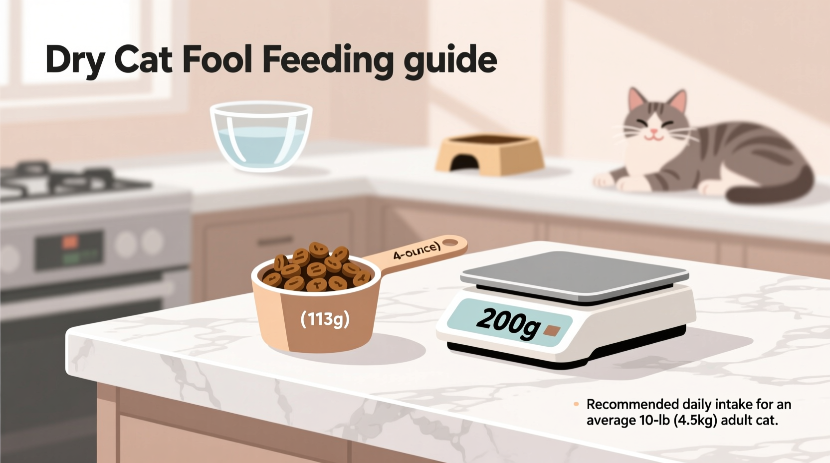 How Much Dry Cat Food Per Day: Vet-Recommended Portions