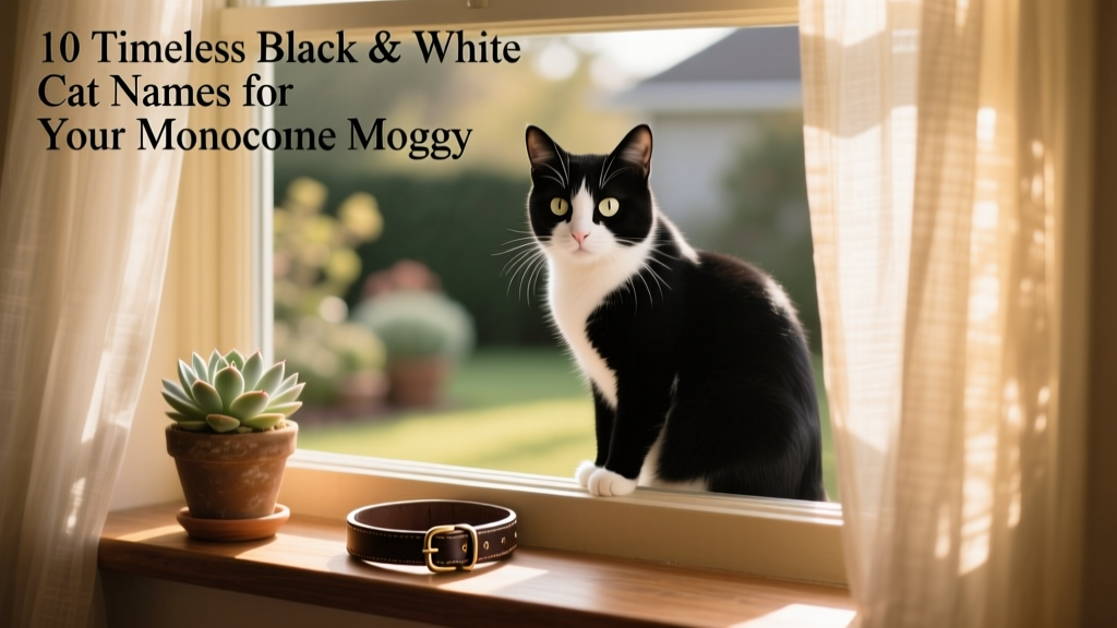 A curious black and white cat gazing out a window, framed by soft natural light
