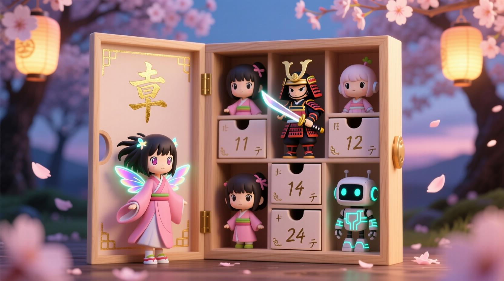 how to make your own anime advent calendar with daily collectible figures