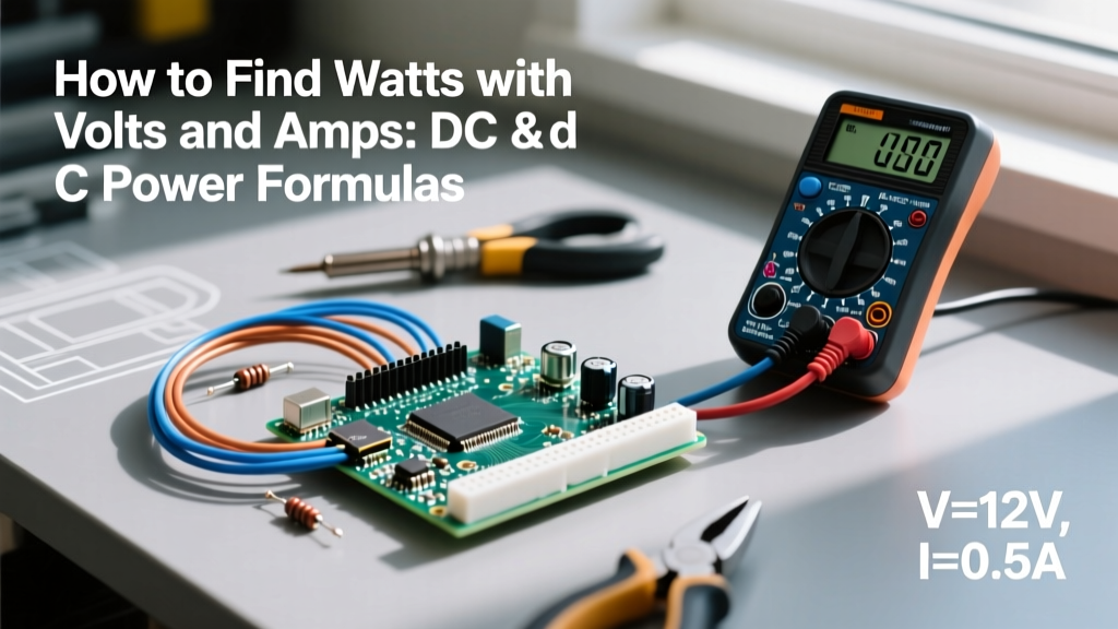 How to Find Watts with Volts and Amps: DC and AC Power Formulas