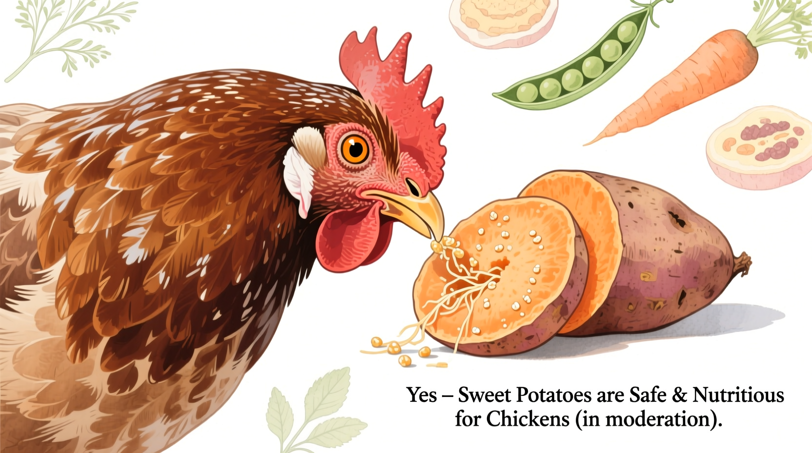 Can Chickens Eat Sweet Potato: Safe Feeding Guide