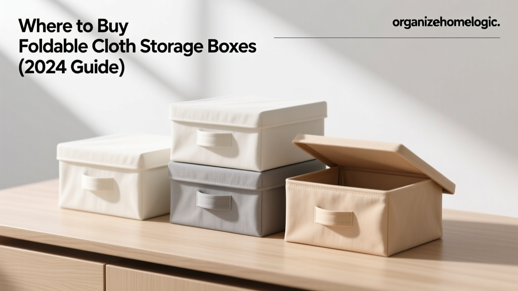 Where to Buy Foldable Cloth Storage Boxes (2024 Guide)
