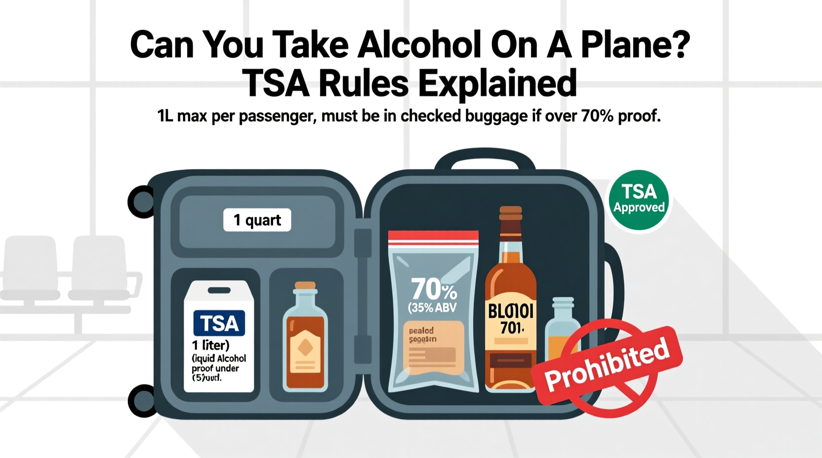 Can You Take Alcohol On A Plane Legally What TSA Actually Allows In