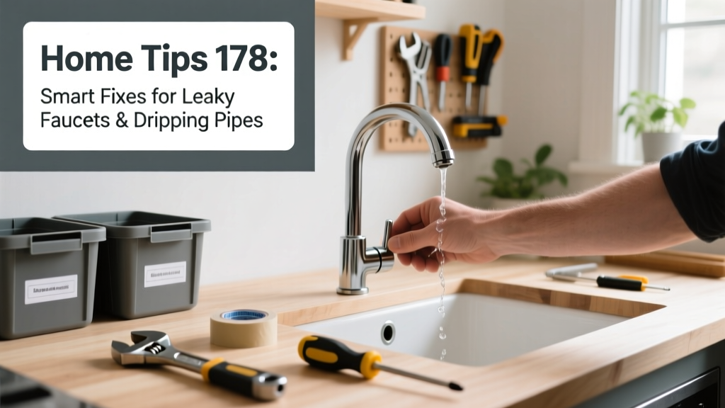 Home Tips 178: Smart Fixes for Leaky Faucets & Dripping Pipes