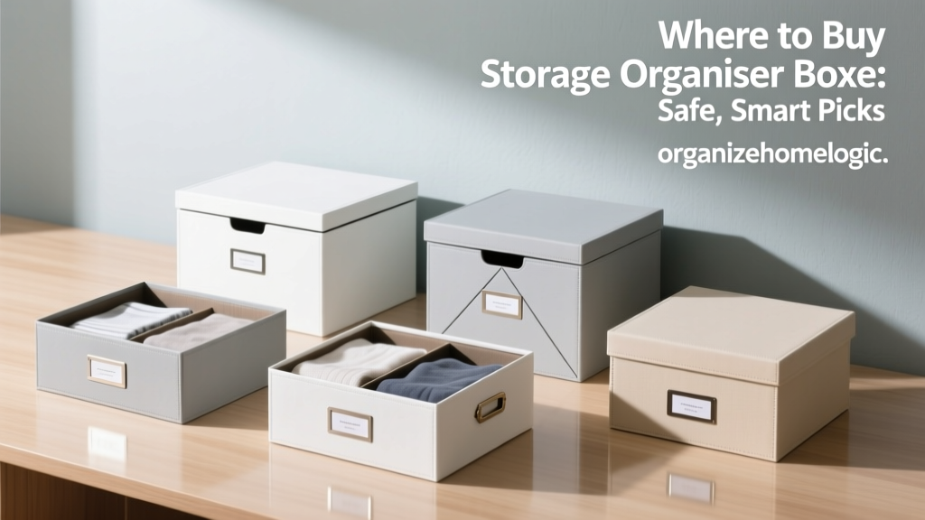 Where to Buy Storage Organiser Boxes: Safe, Smart Picks