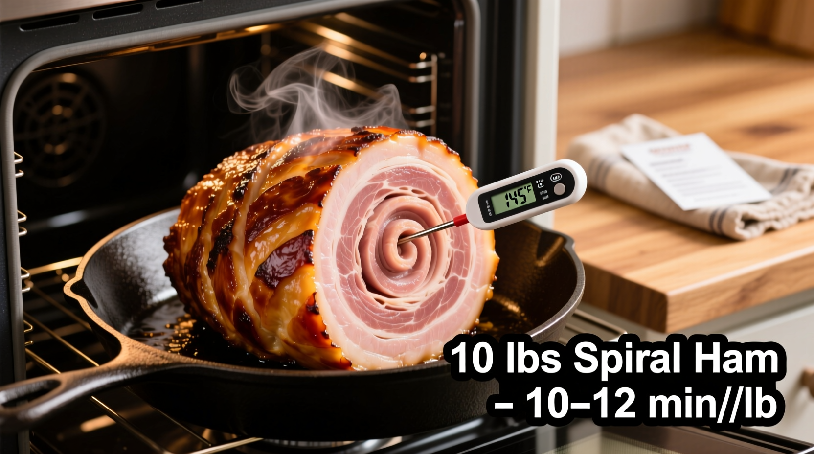 how long to cook spiral ham 10 lbs