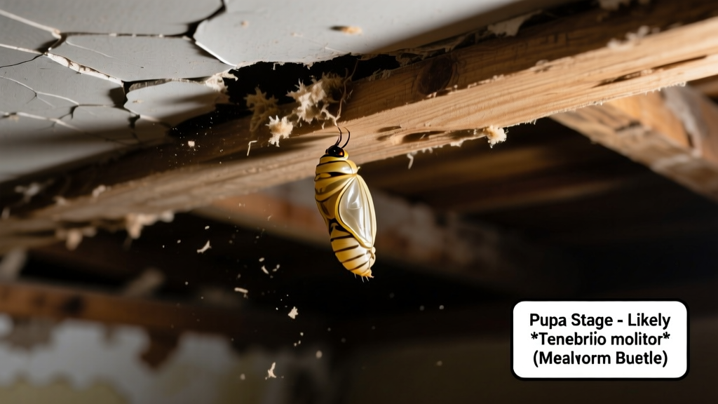 Pupae on Ceiling: Identifying the Pest Behind It