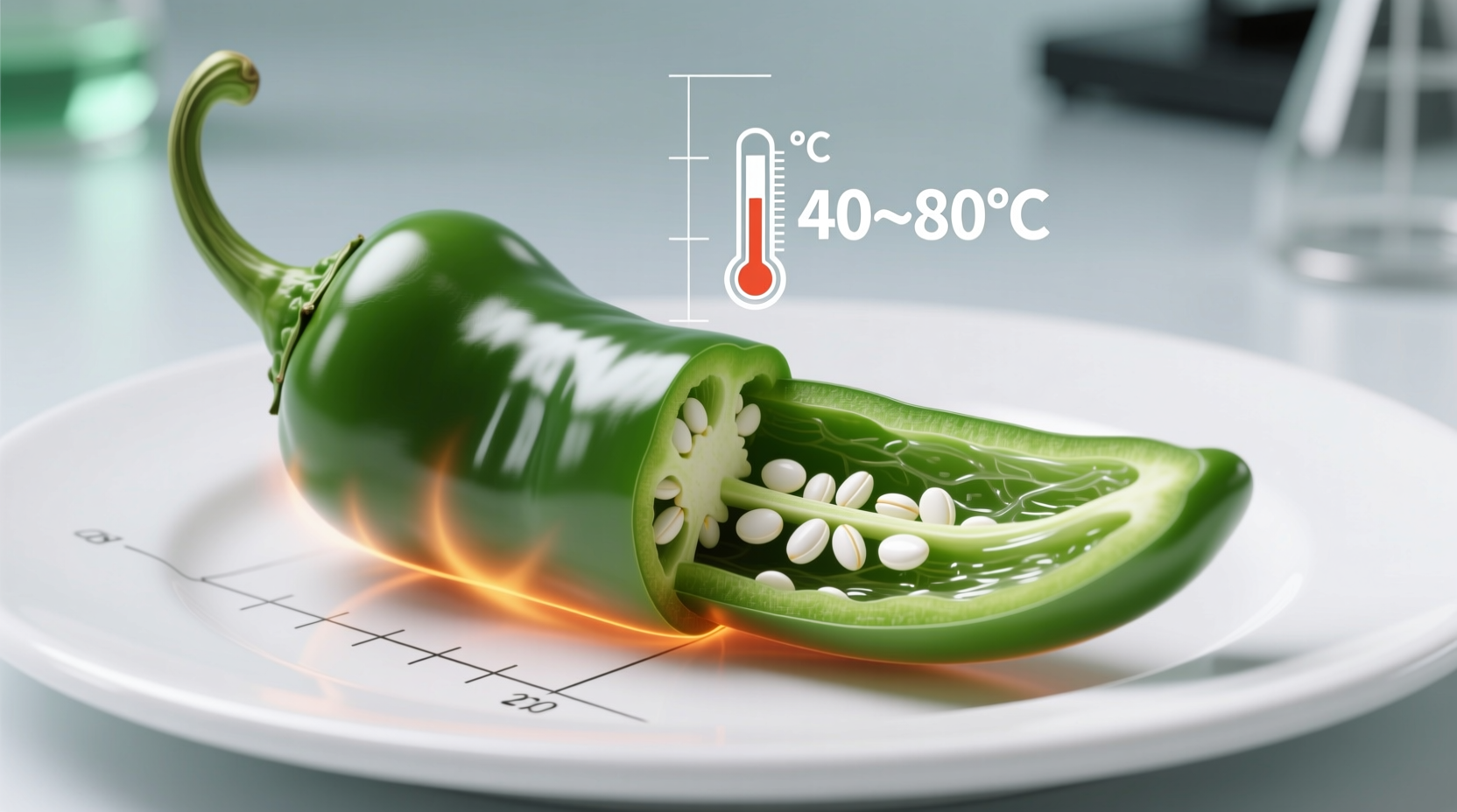 Serrano Pepper Heat Level: 10,000-23,000 Scoville Units