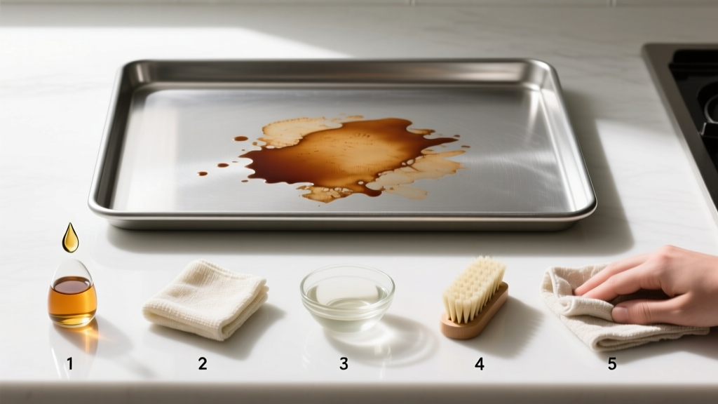 Tested: How to Get Tea Out of Baking Sheets Easily