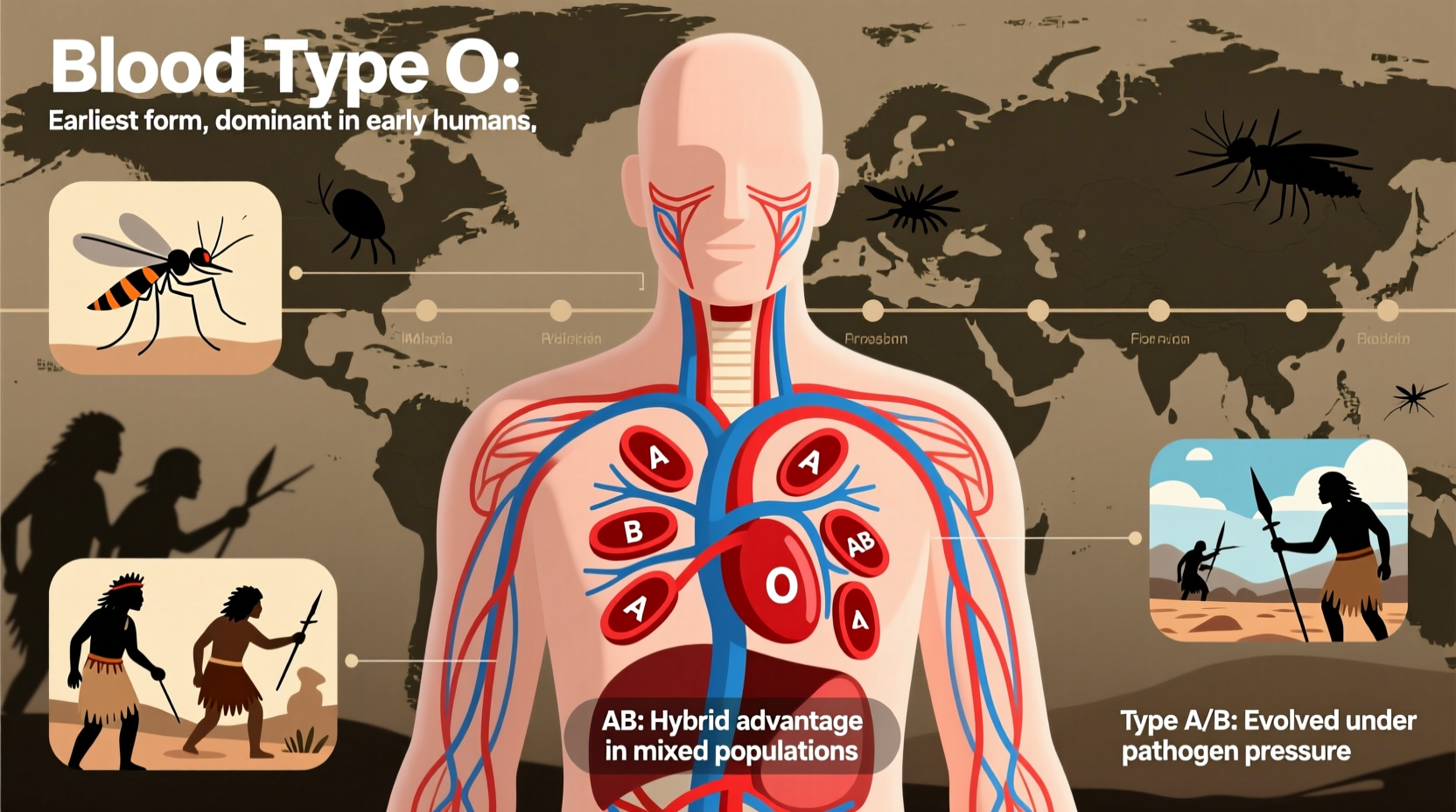 why do humans have different blood types origins explained
