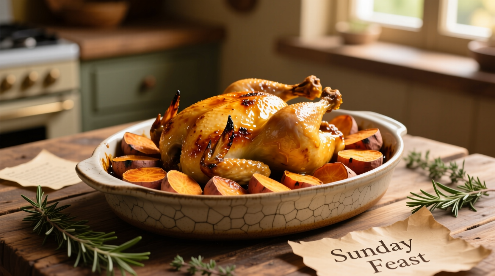 chicken and sweet potato bake recipe  simple one pan dinner