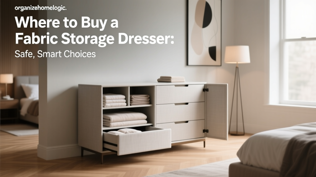 Where to Buy a Fabric Storage Dresser: Safe, Smart Choices