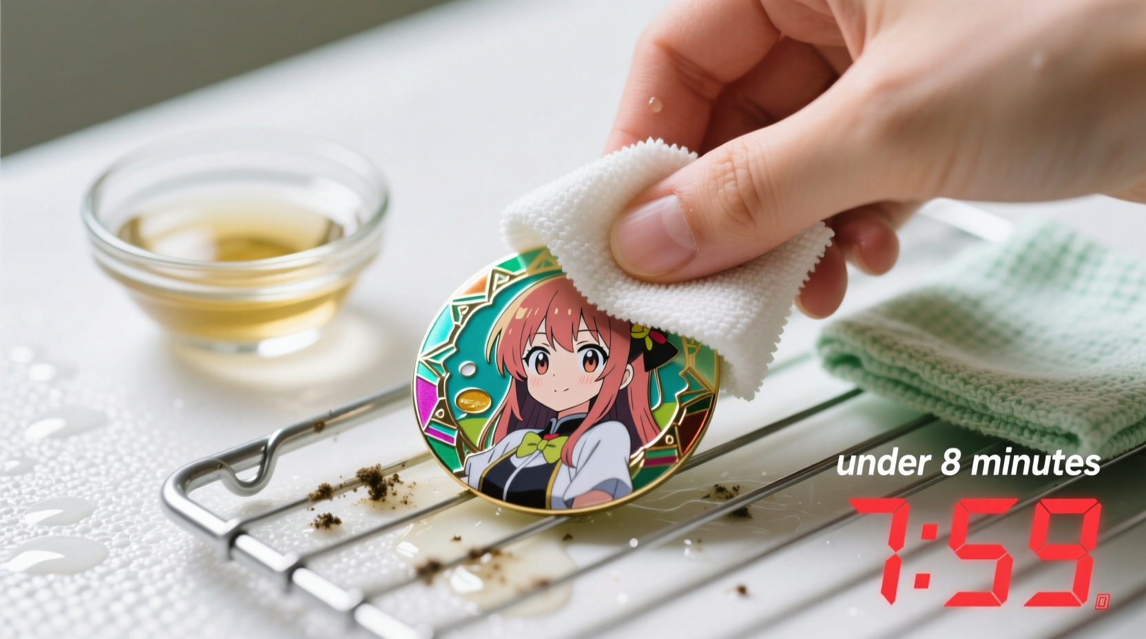 eco friendly cleaning tips for anime badges