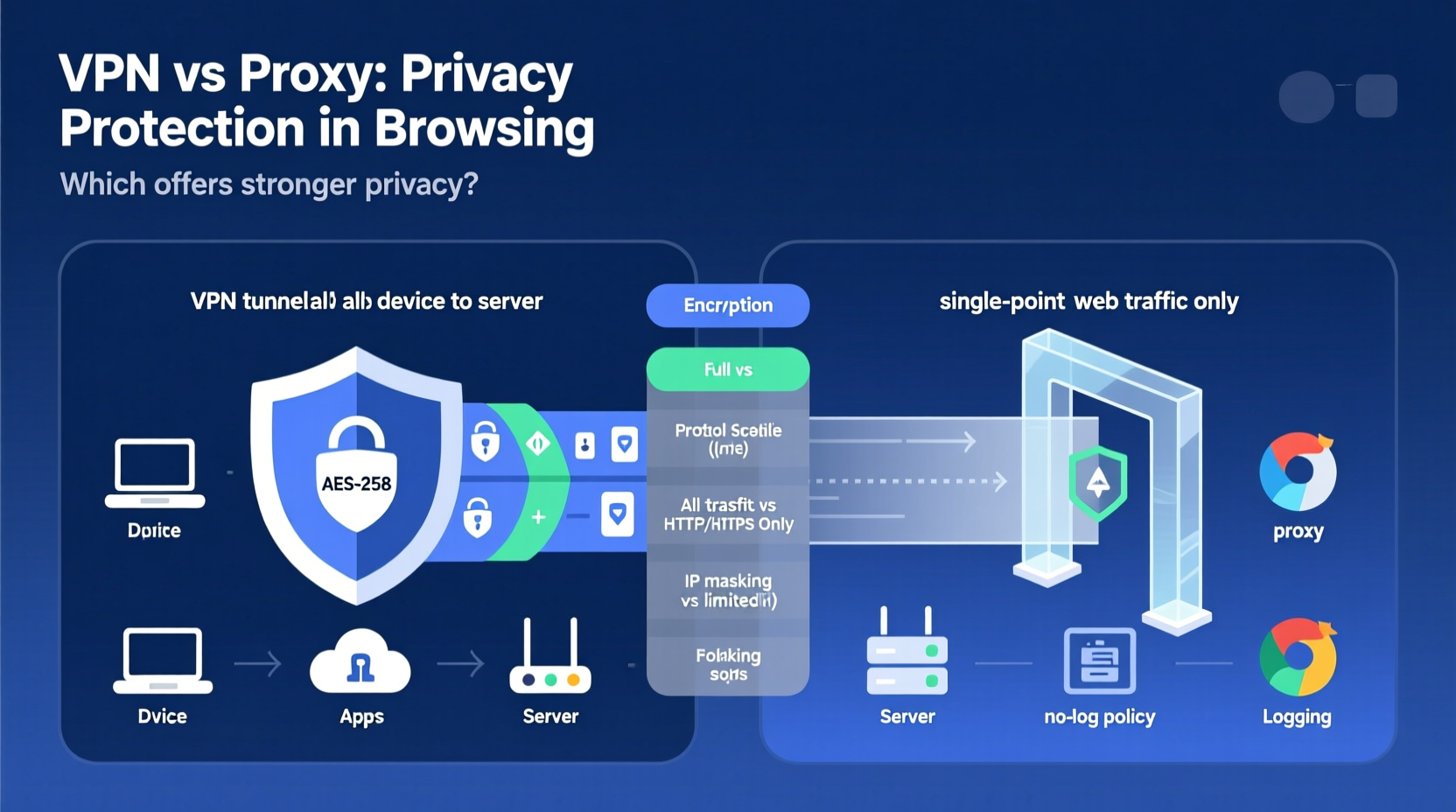 vpn vs proxy is the privacy protection actually different for browsing