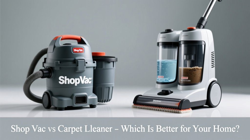 Shop Vac vs Carpet Cleaner: Which Is Better for Your Home?