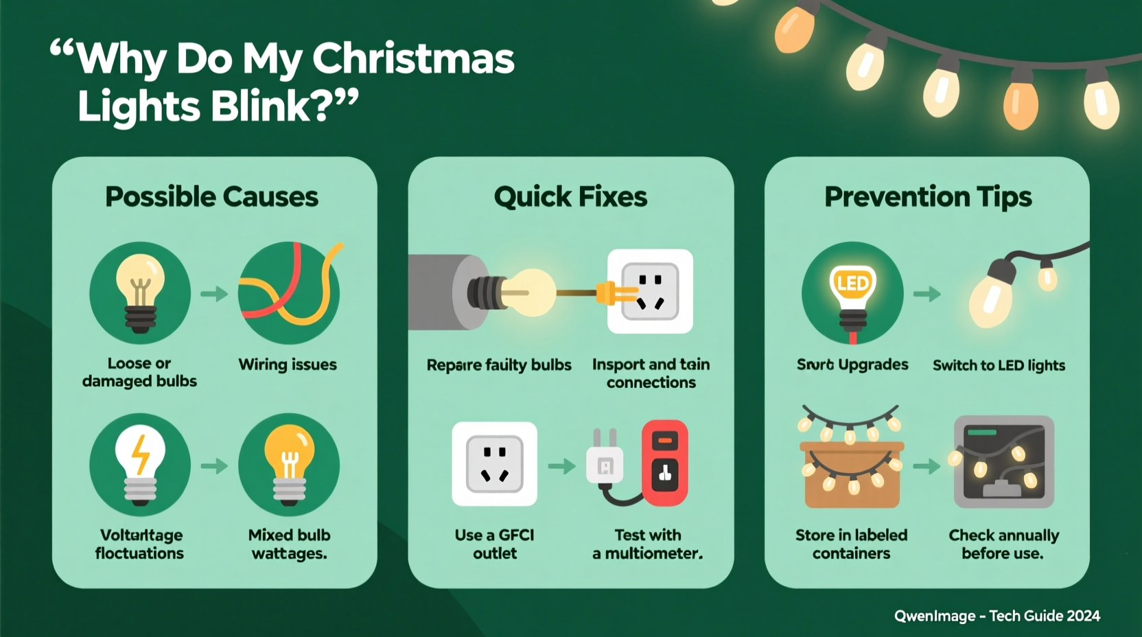 why do my christmas lights keep blinking possible causes and quick fixes