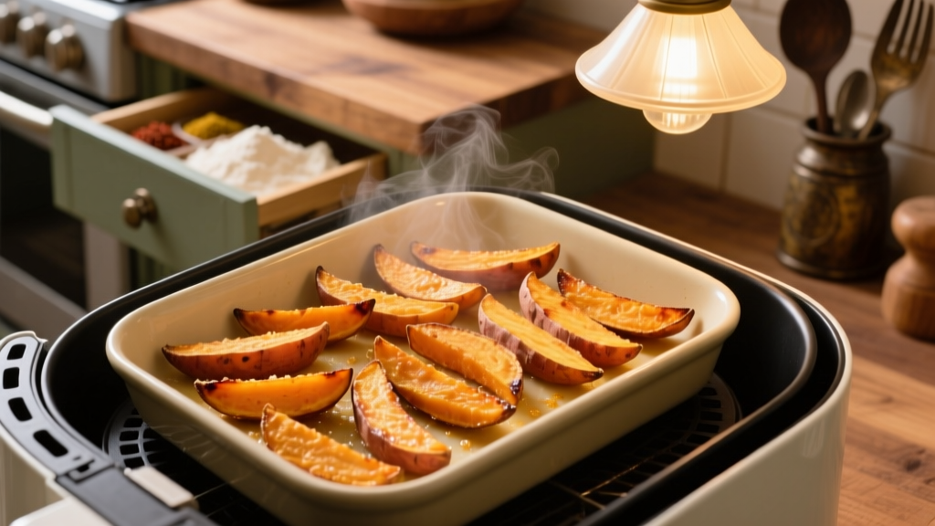 Perfect Frozen Sweet Potato Fries in the Air Fryer