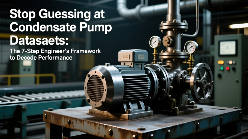 Condensate Pump Datasheet Decoding: 7-Step Engineer's Guide