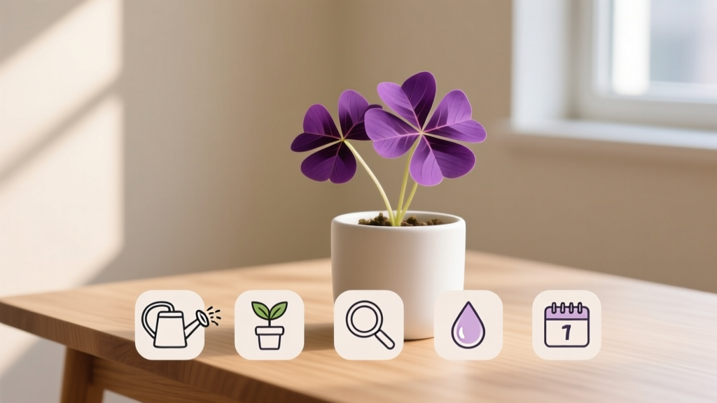 Purple Shamrock Care Guide for Beginners