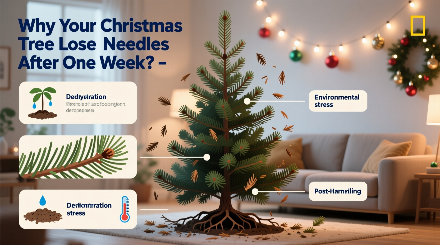 why is my christmas tree losing needles after only a week possible causes explained