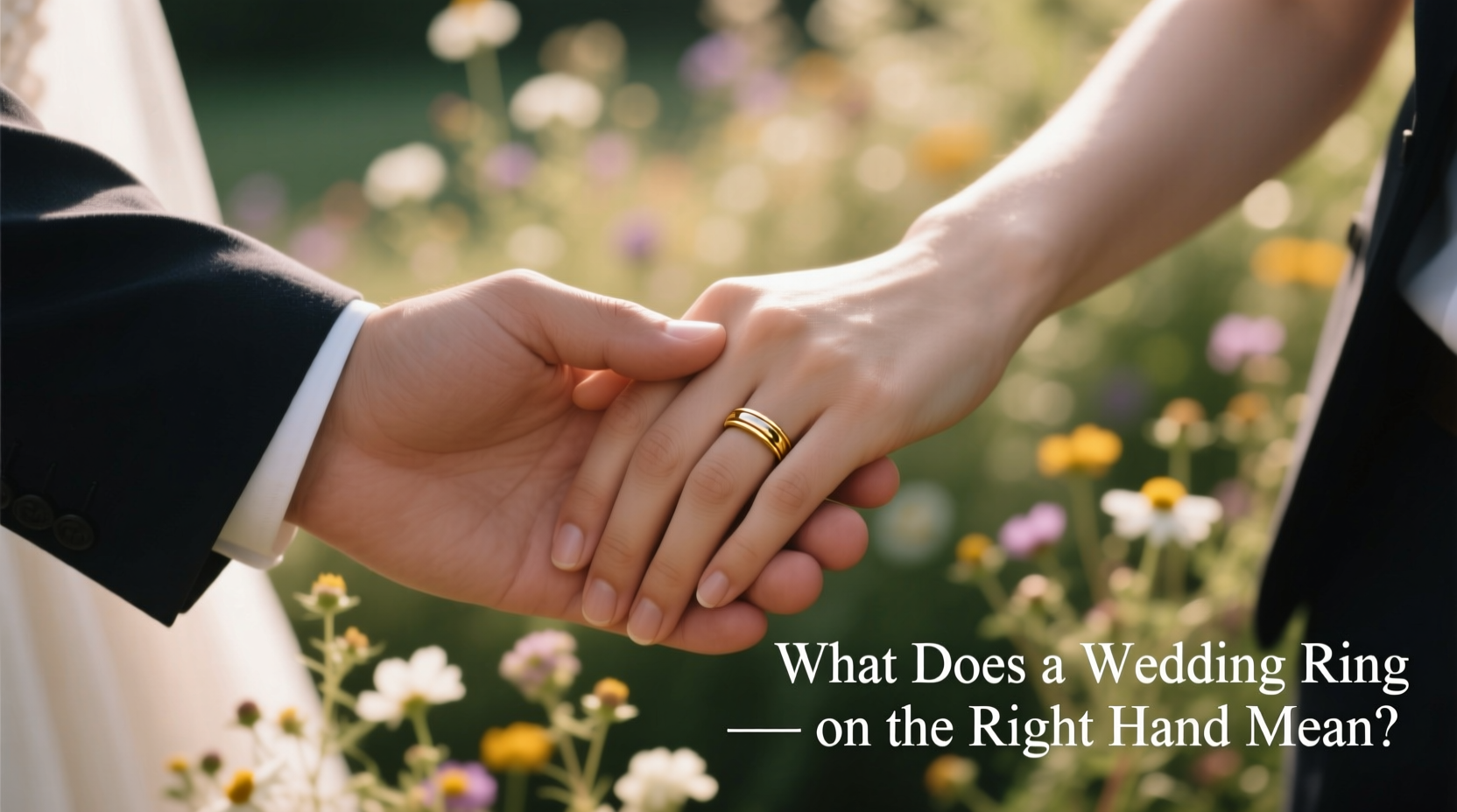 what does wedding ring on right hand mean