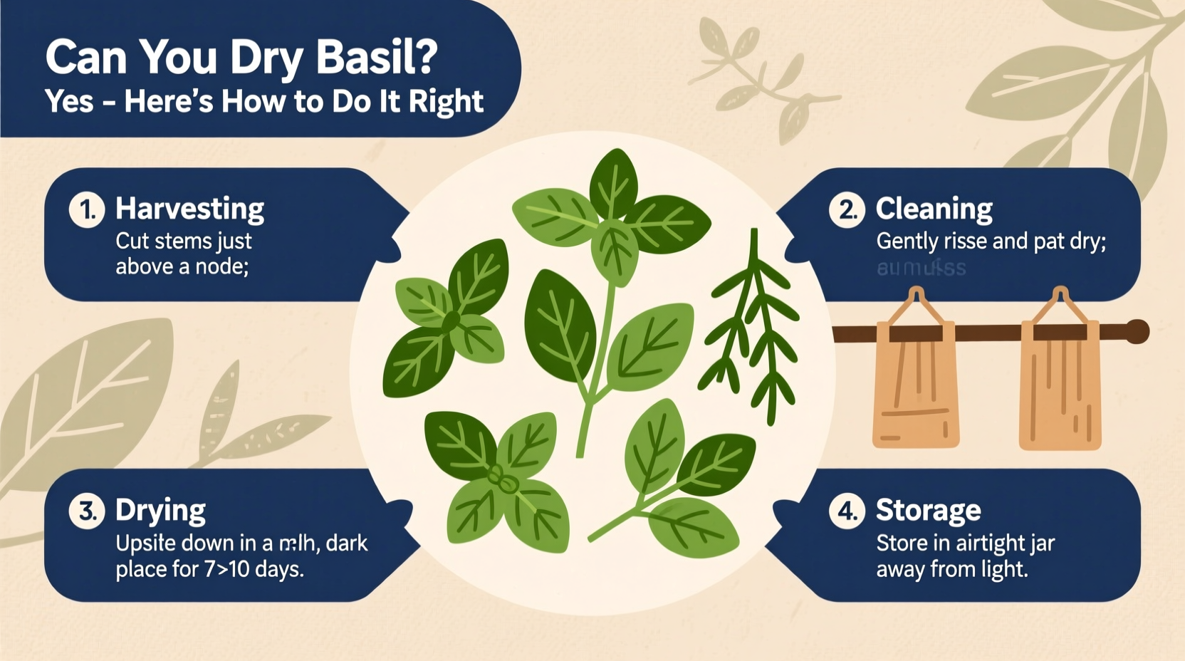 5 Ways to Dry Basil at Home | TheHomeSprouts