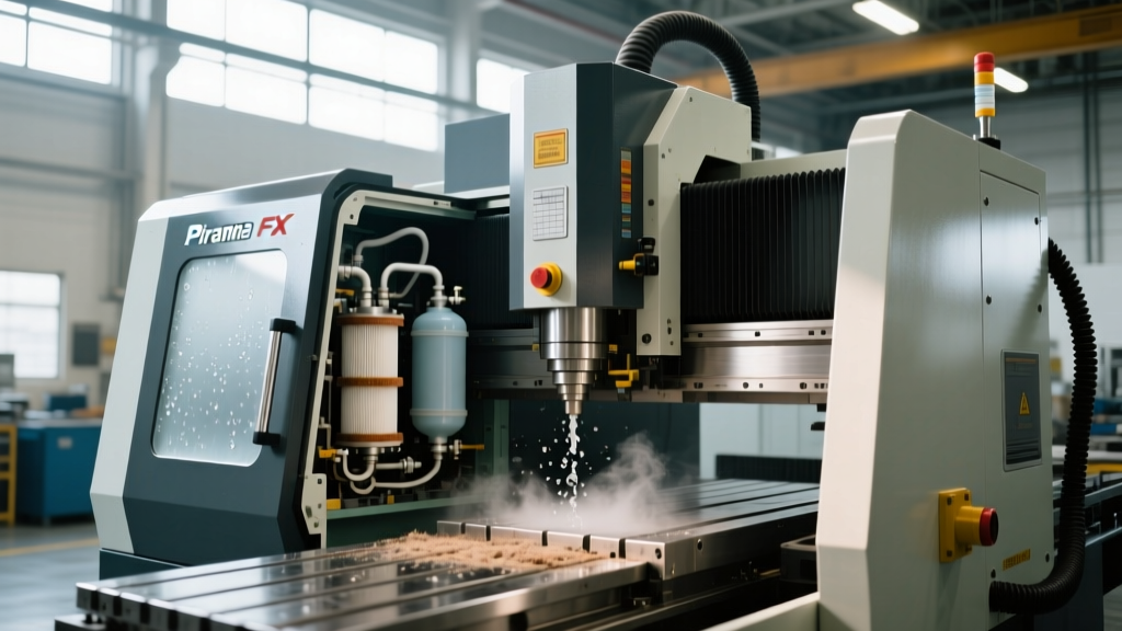 Troubleshooting Piranha FX CNC Machine Enclosure and Coolant Systems