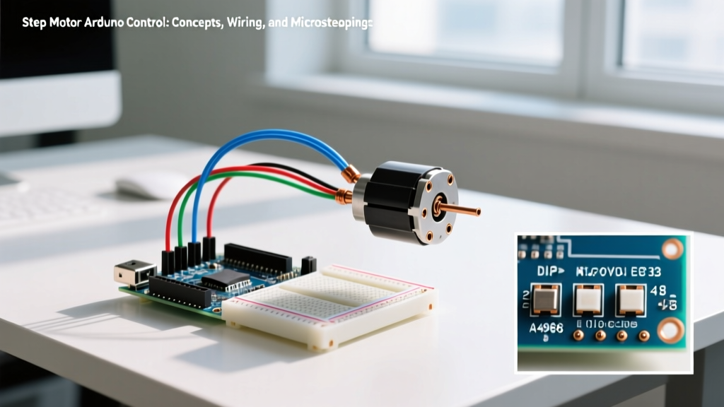Step Motor Arduino Control: Concepts, Wiring, and Microstepping