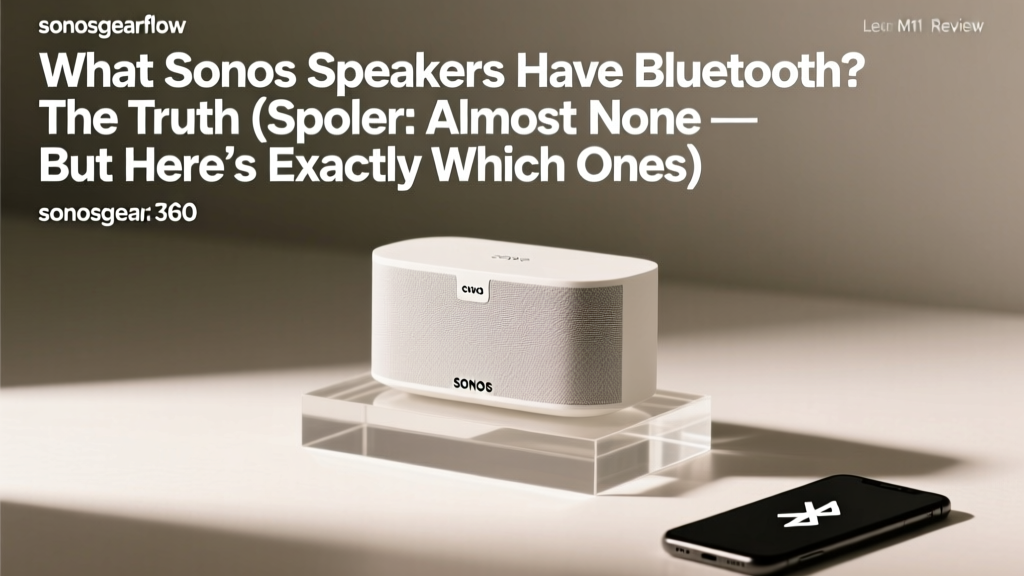 What Sonos Speakers Have Bluetooth? (2026)