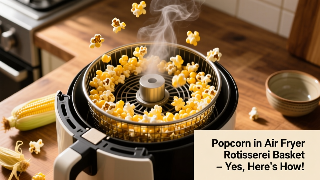 Popcorn in Air Fryer Rotisserie Basket? Yes — Here’s How