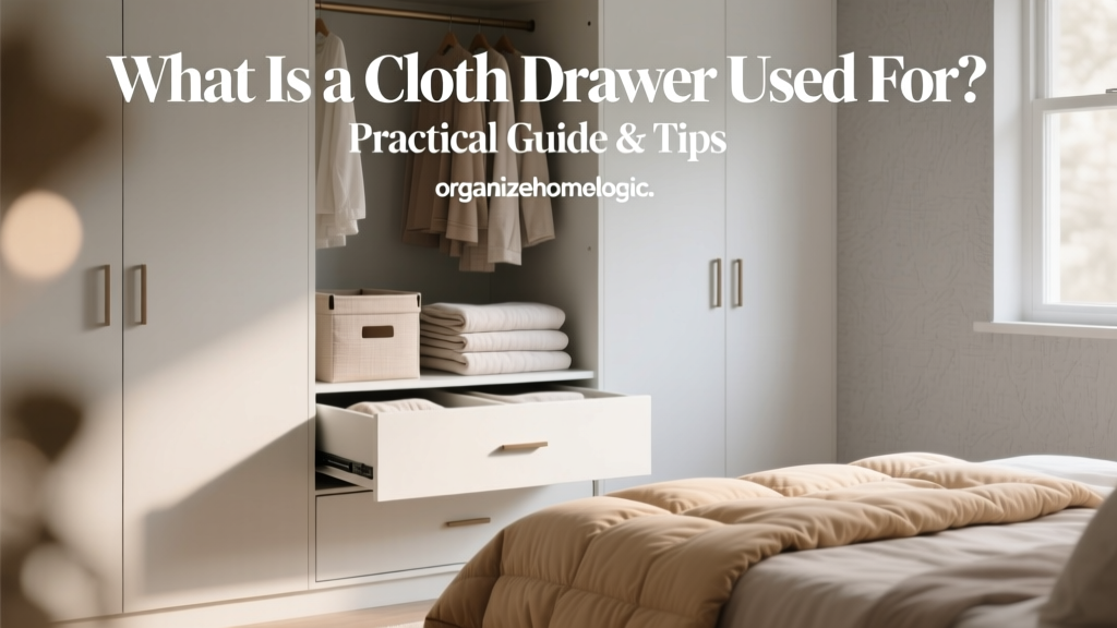 What Is a Cloth Drawer Used For? Practical Guide & Tips