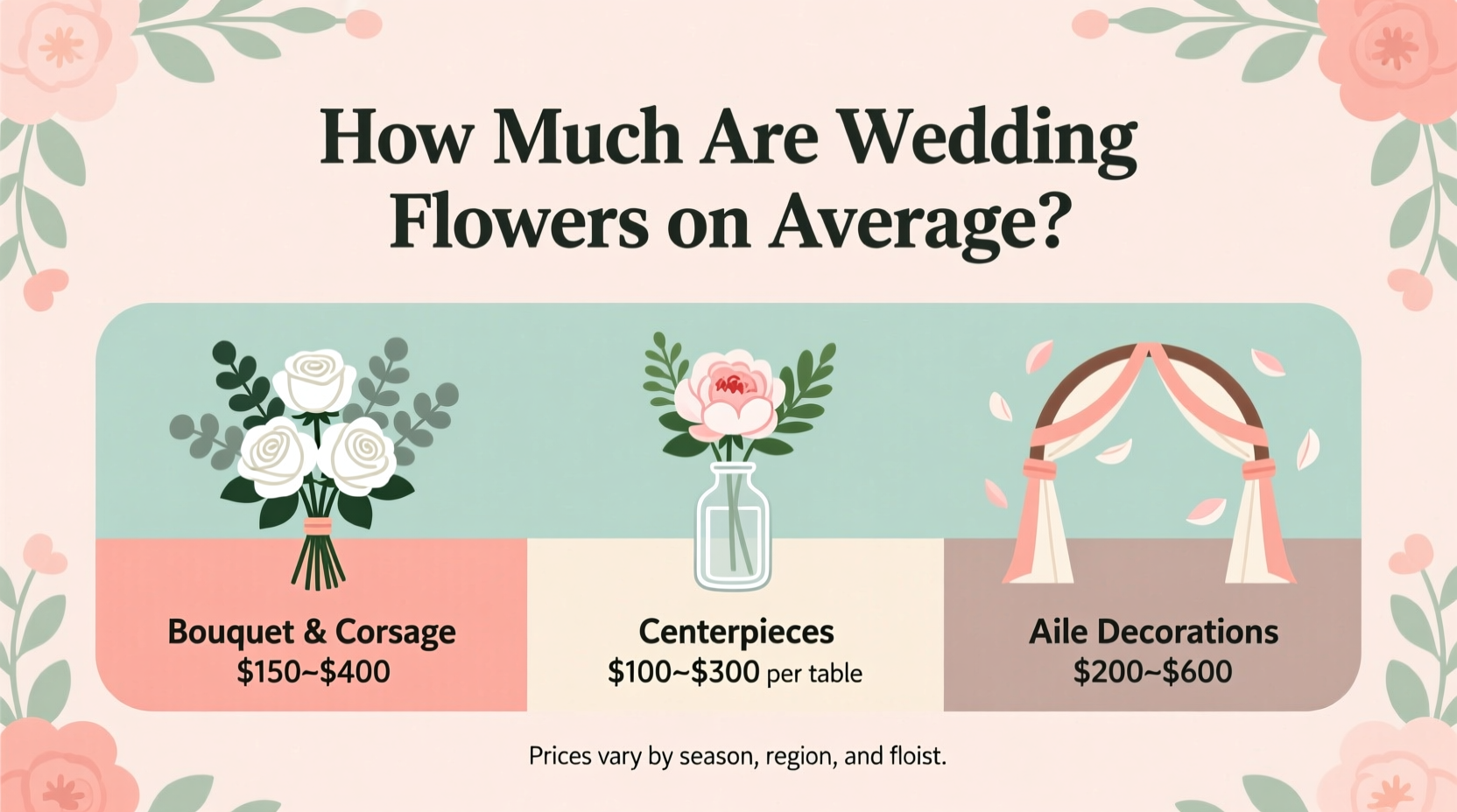 how much are wedding flowers