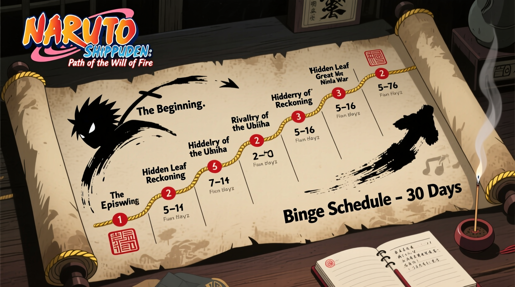 naruto shippuden binge watch schedule for maximum immersion