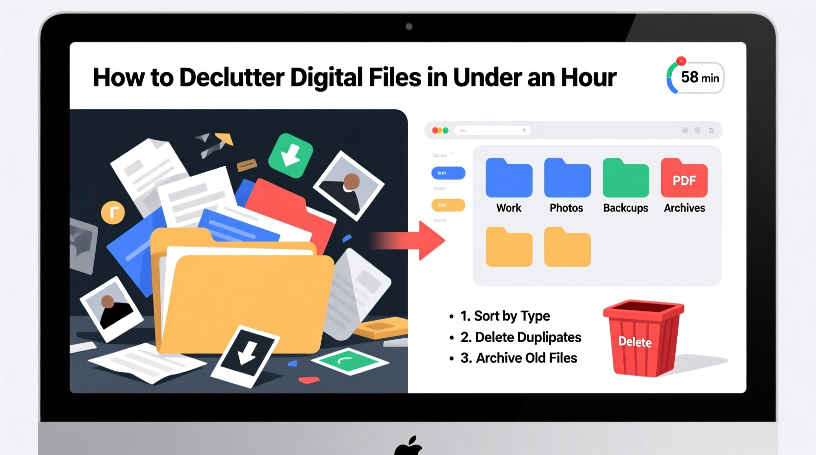 how to declutter digital files on your computer in under an hour