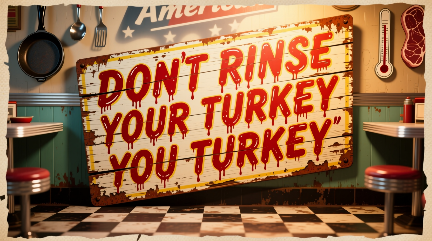 dont rinse your turkey you turkey