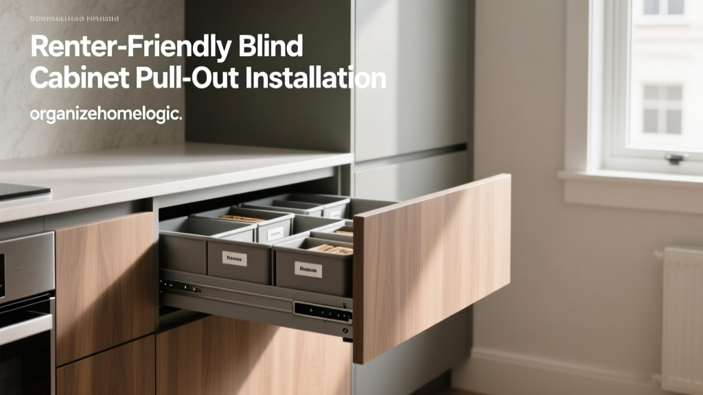 Renter-Friendly Blind Cabinet Pull-Out Installation