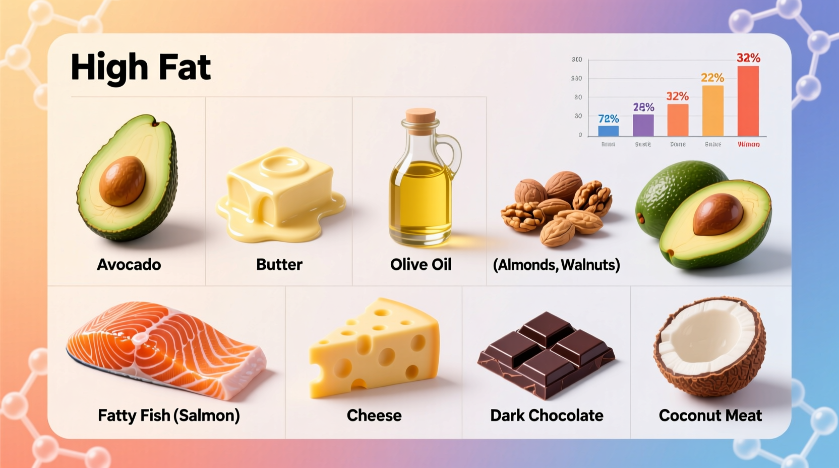 what are the high fat foods