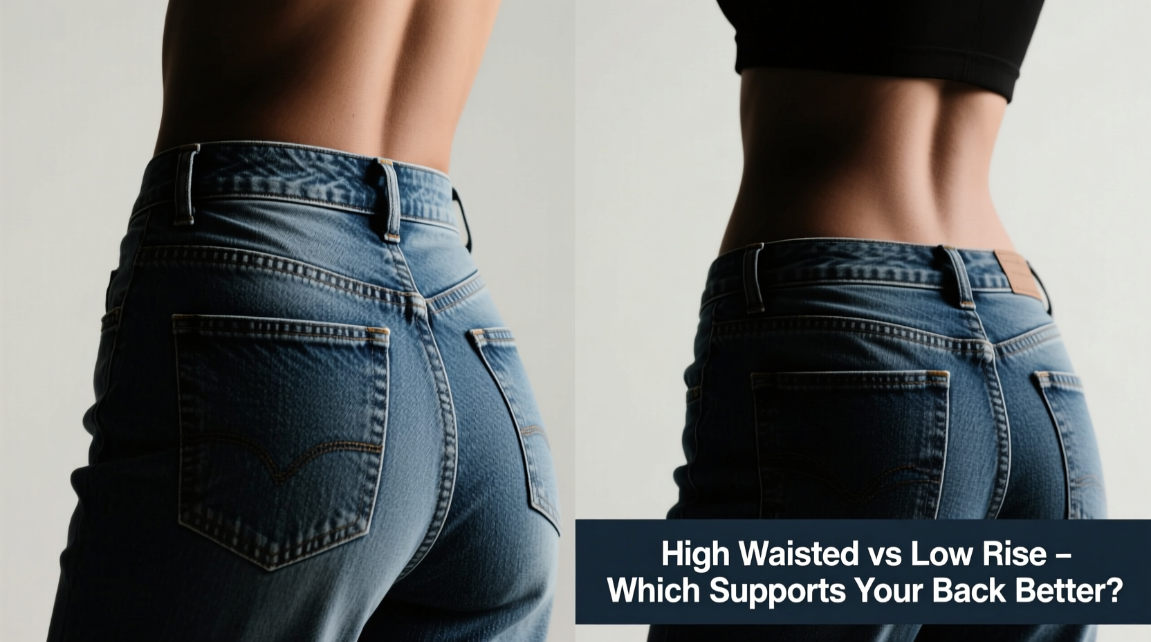 Back Rise Shape High Waisted Vs Low Rise Jeans Which Supports Your Back Better