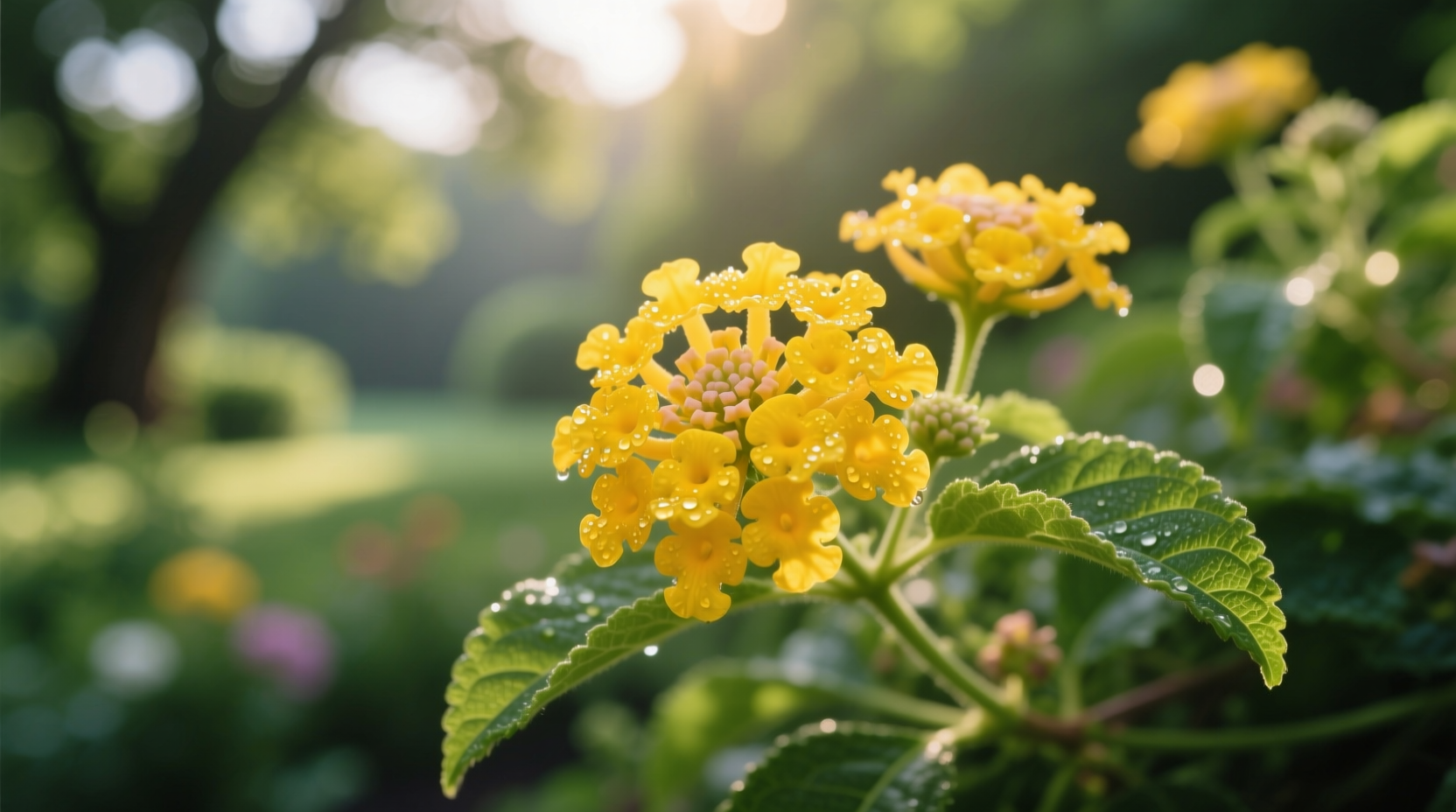 yellow lantanas