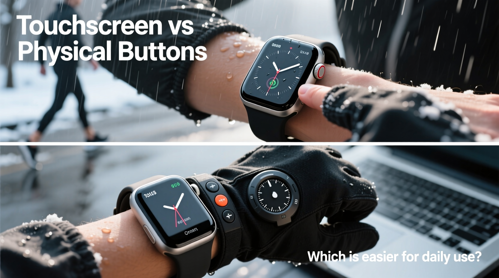 touchscreen vs physical buttons on fitness trackers which is easier daily