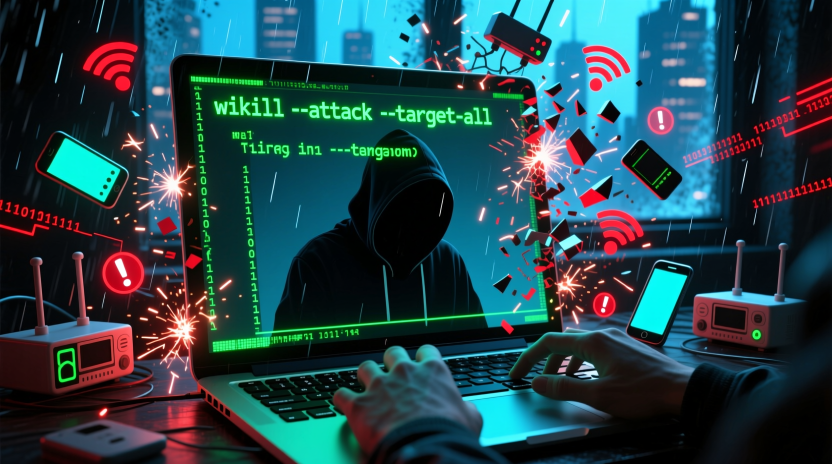 kick other devices off a wi fi network with wifikill on