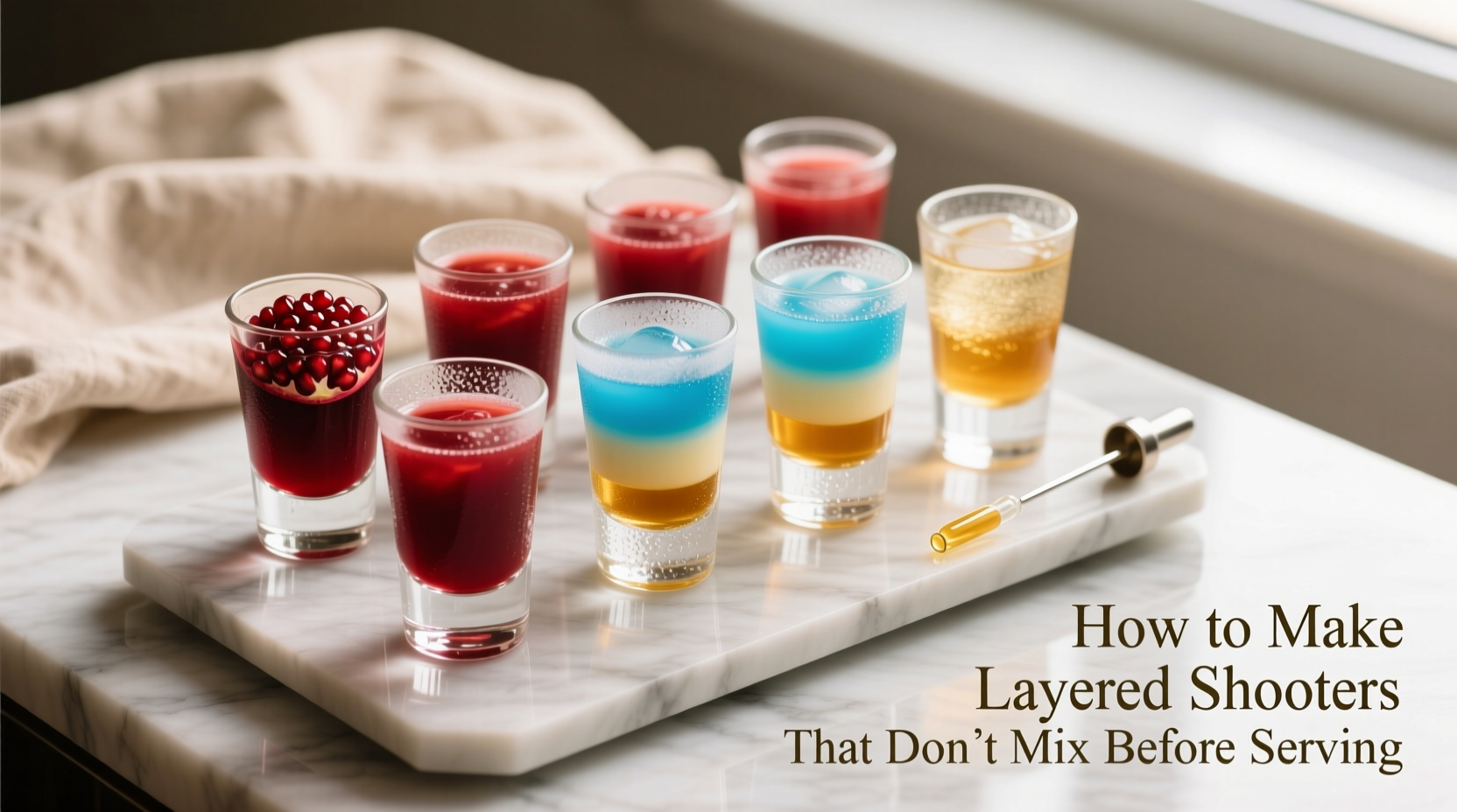 how to make layered shooters that don’t mix before serving