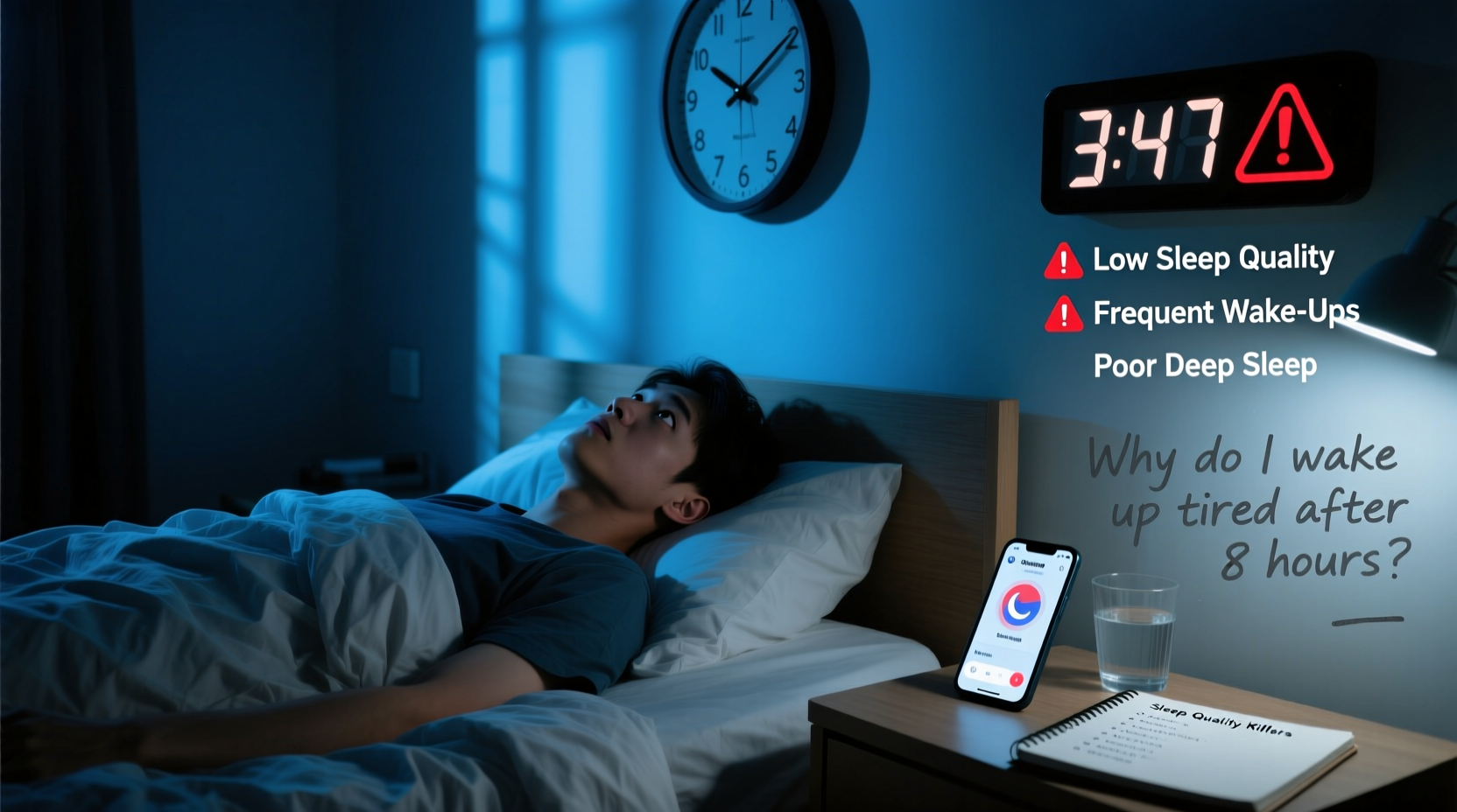 why do i wake up tired after 8 hours identifying sleep quality killers