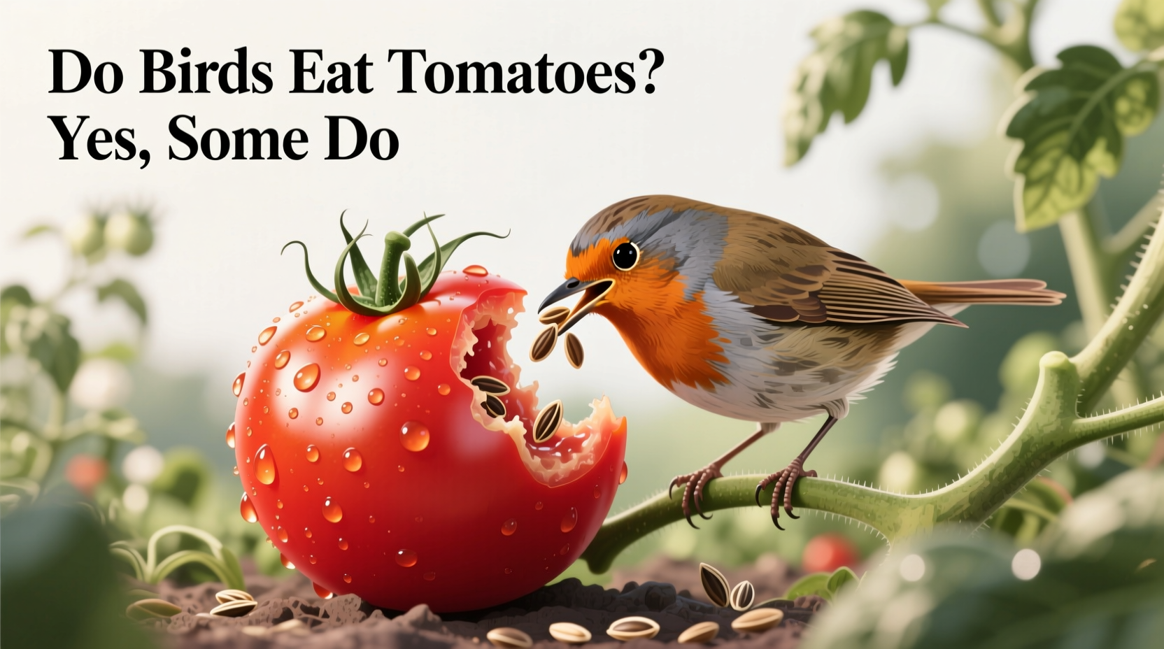 do birds eat tomatoes