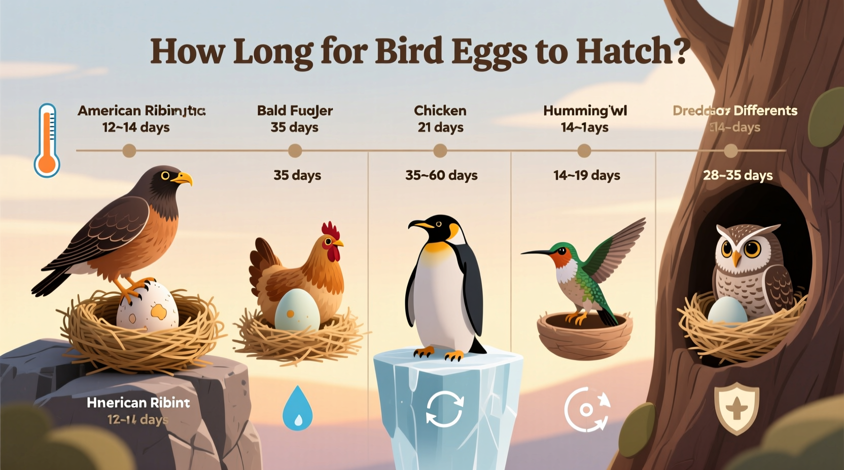 how long for bird eggs to hatch