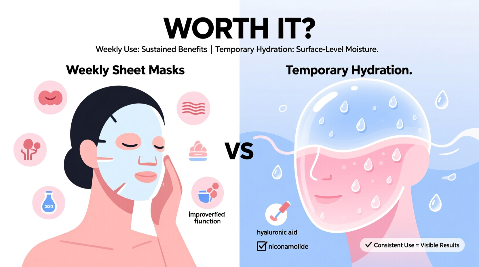 are sheet masks worth weekly use or just temporary hydration