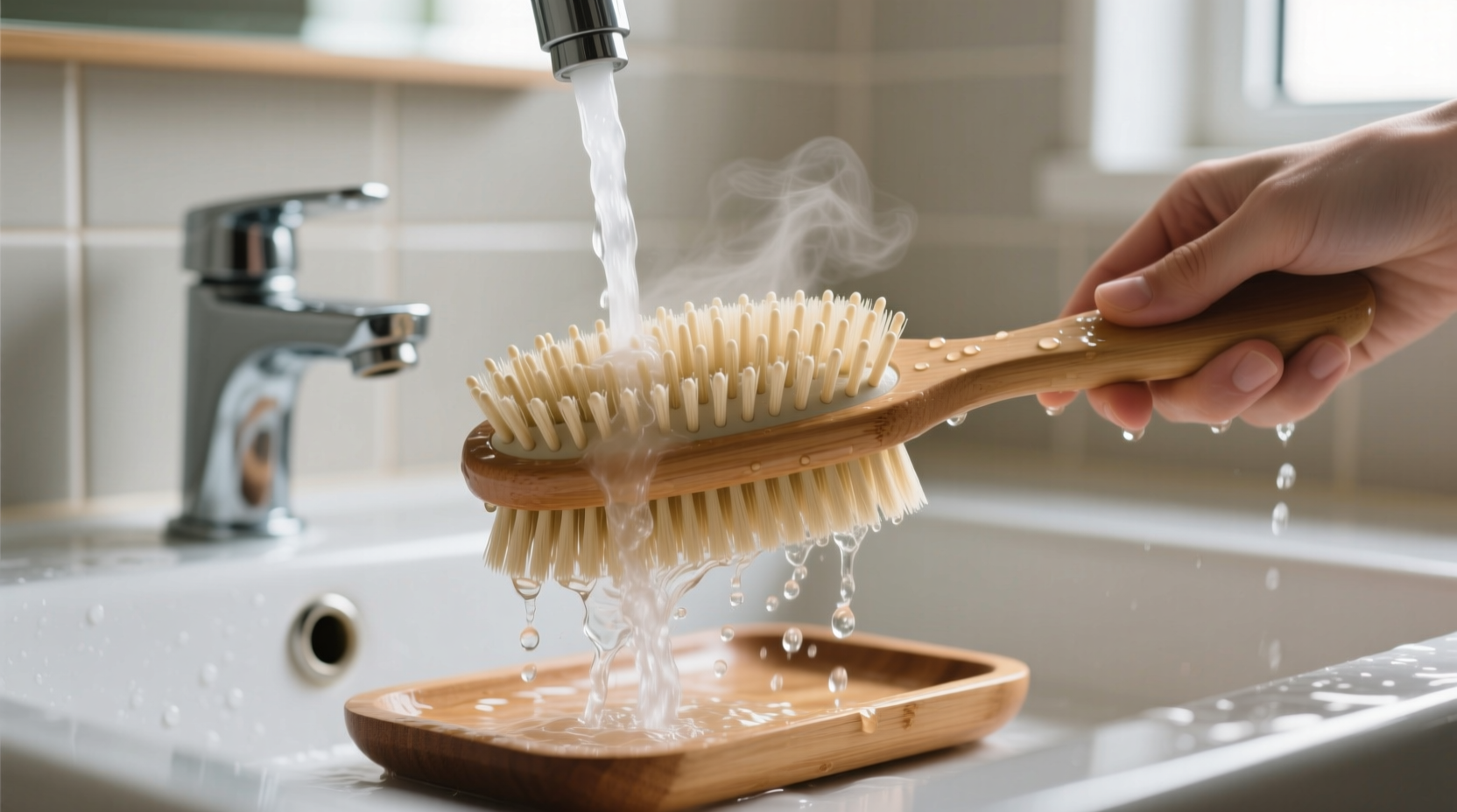 does washing hairbrushes weekly extend bristle life