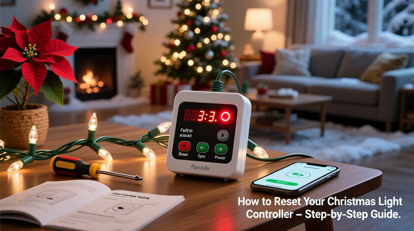 why is my christmas light controller blinking and how to reset it